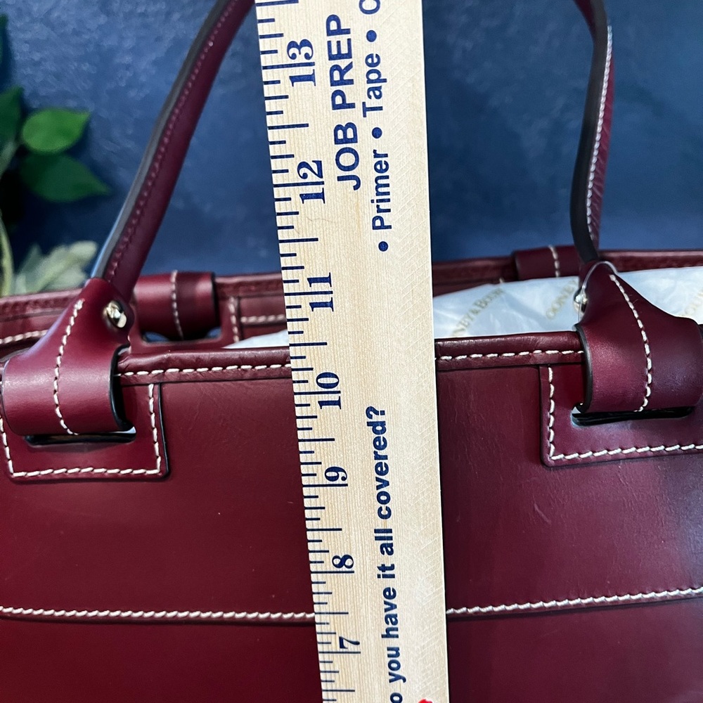 NWT Dooney & Bourke Burgundy Leather Satchel - Picture 13 of 17